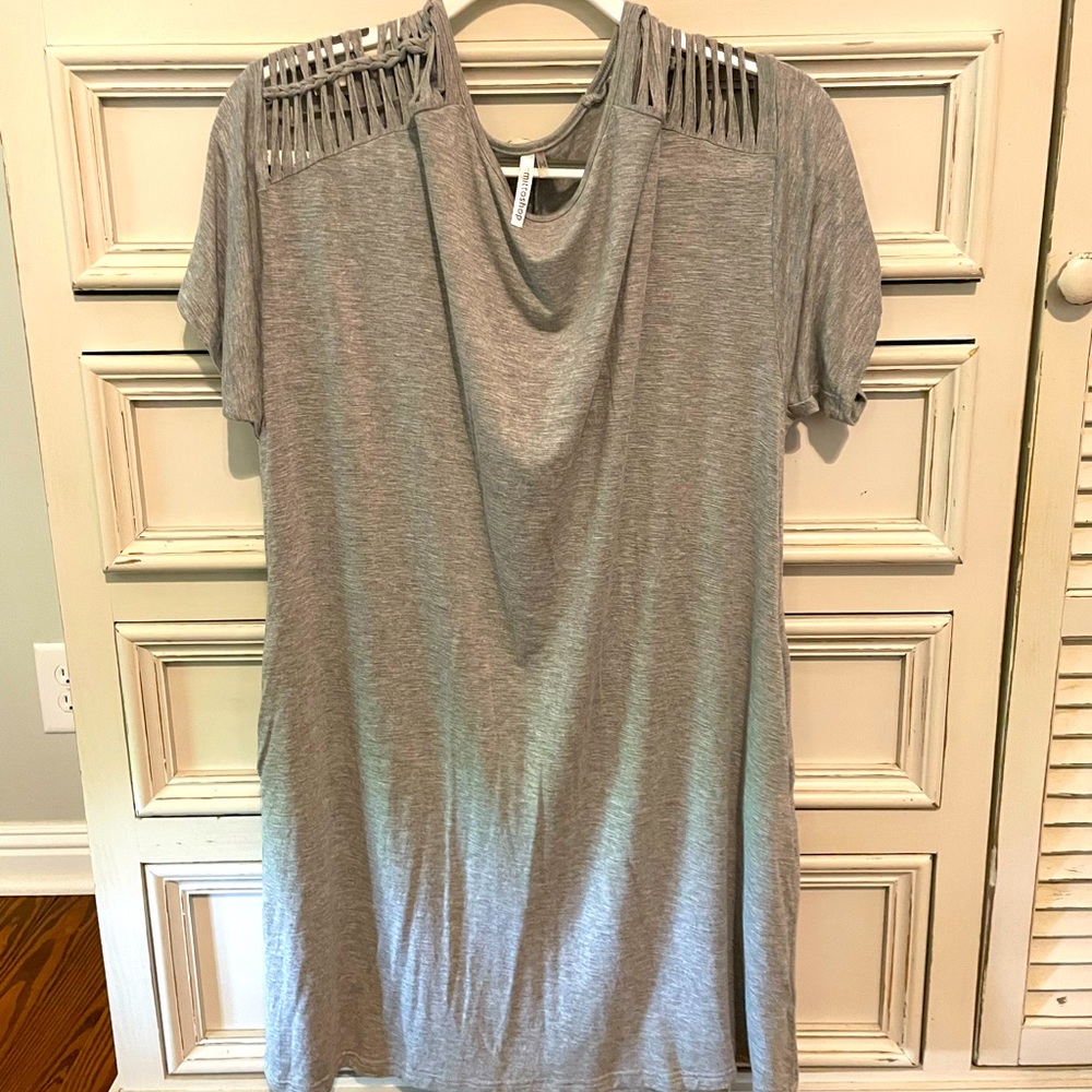 Gray T-Shirt Dress